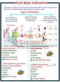 Acid Base Detection Chart